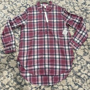 Caslon Pink Plaid Shirt